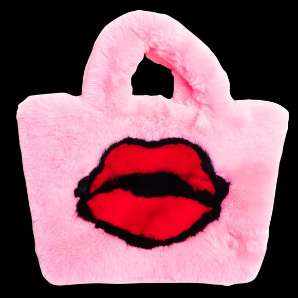 petals and peacocks Handbags - Petals and Peacocks fuzzy lips bag